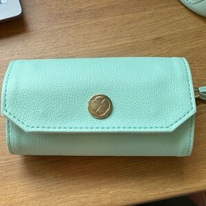 Vlando Mint Green Faux Leather Jewelry Organizer‎ Travel Case Pouch